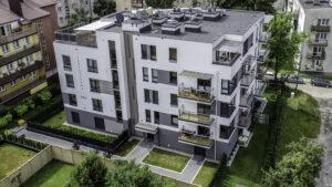 Becher Turystyczna zdjęcie z drona tył budynek