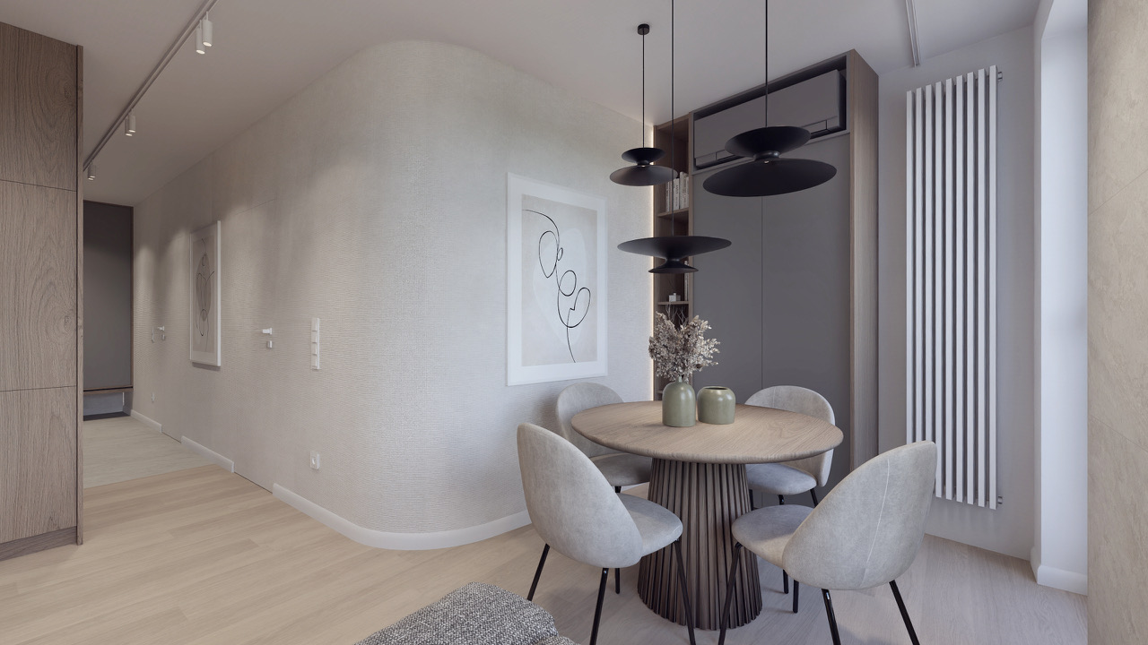 Klonovia M3 jadalnia przedpokój