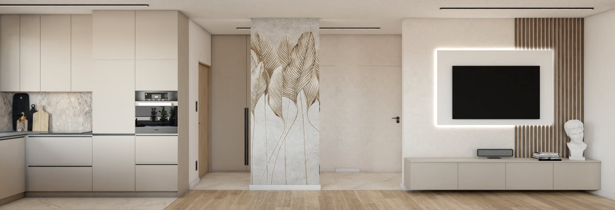 Obrońców Westerplatte 1a Kuchnia salon