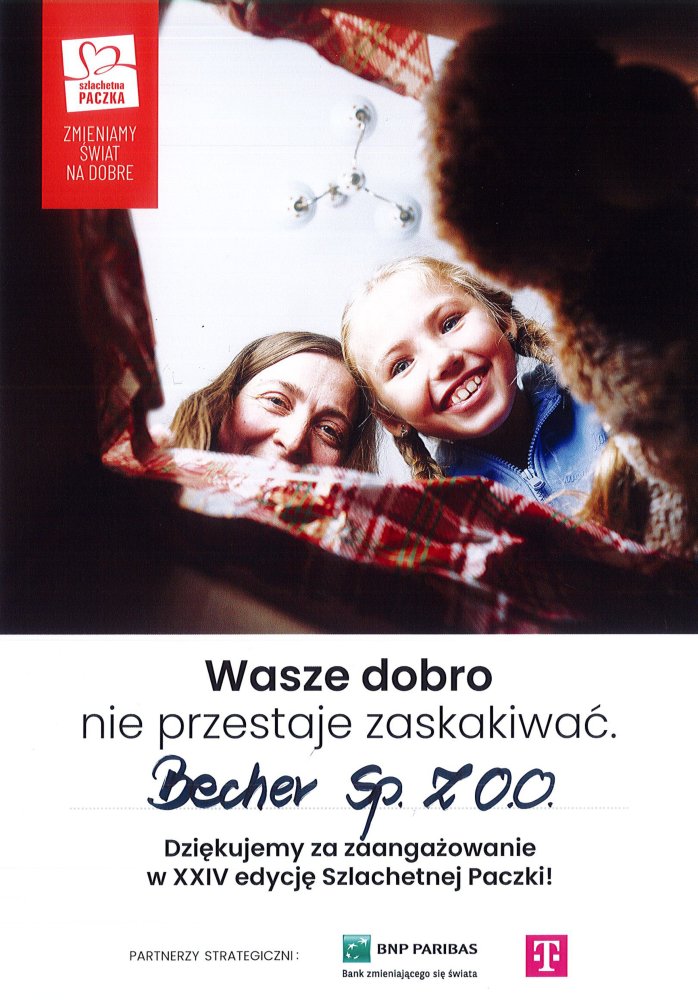 Szlachetna paczka certyfikat