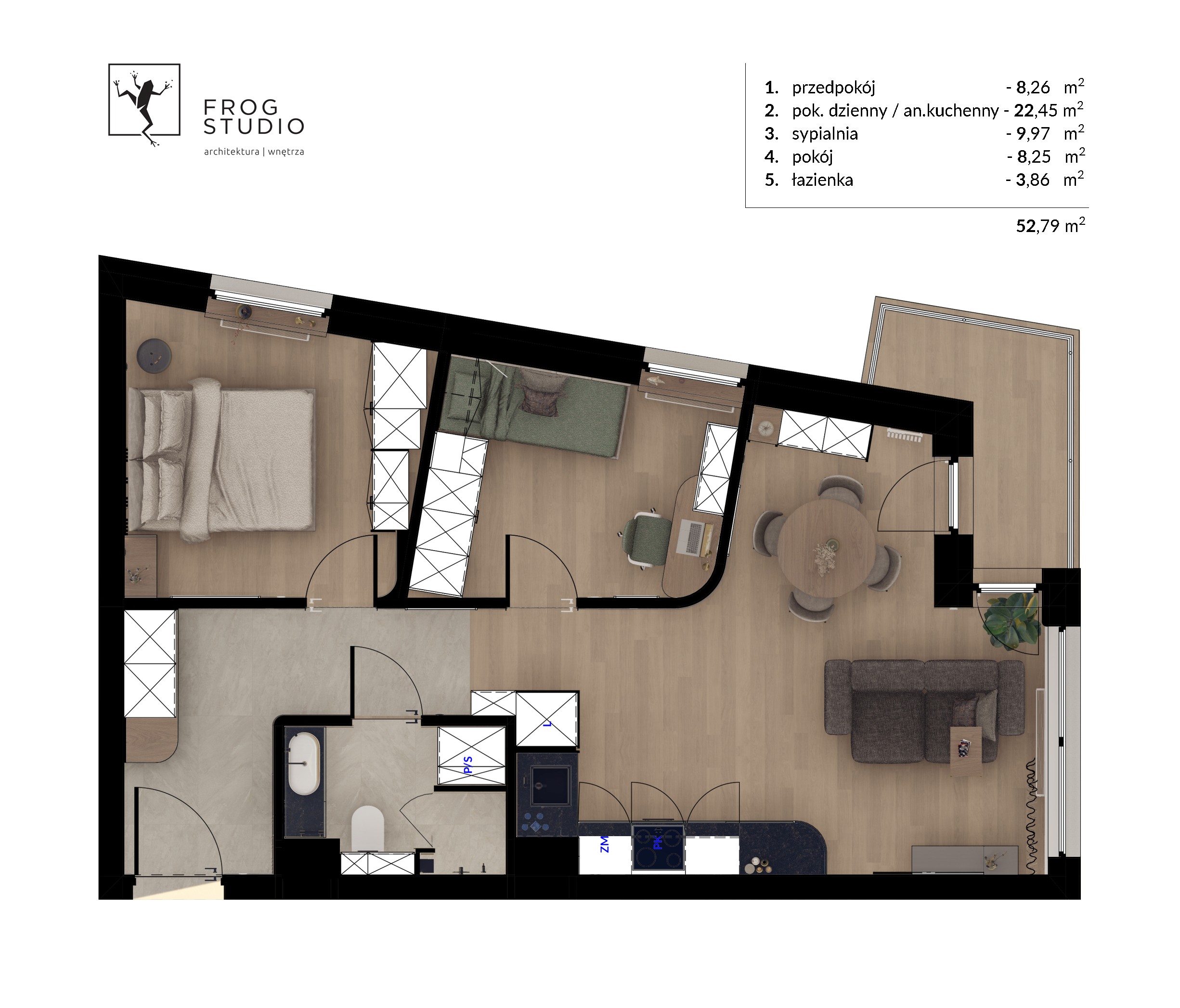 Klonovia M3 Rzut z góry